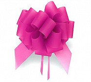 Frosted Poly Stop & Lock Bows - Rose